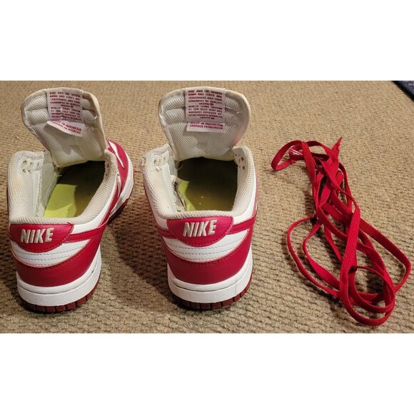 Nike Dunk Low Next Nature White Gym Red Women's - DN1431-101 Size 6 - Picture 11 of 14